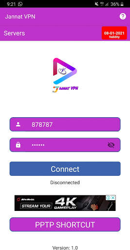 Jannat VPN screenshot 1