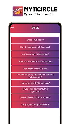 11apps - Team for Dream11, My11circle & Myteam11 screenshot 4