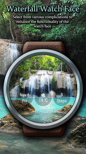 Waterfall Wallpaper Smartwatch Wear OS Watch Faces screenshot 6