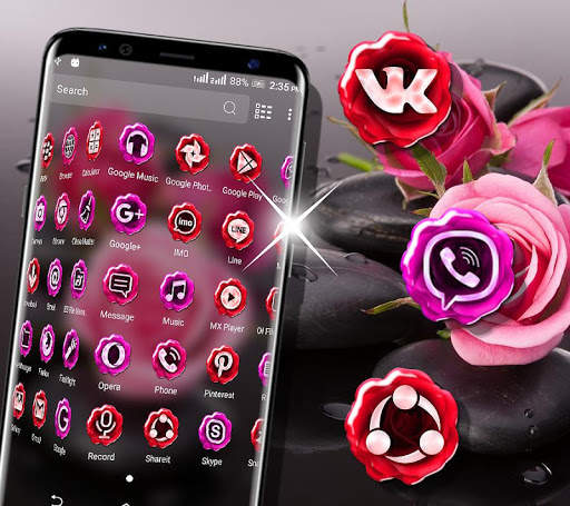 Rose Launcher Theme screenshot 7