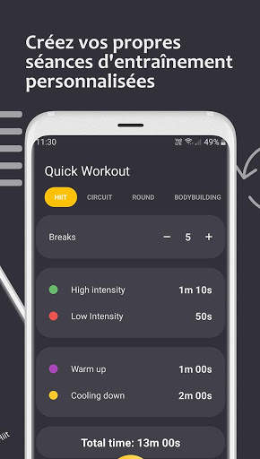 9 Timer - Minuteur pour séances d'entraînement screenshot 7