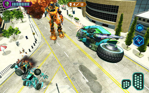 Flying Robot Bike Hero Games: Robot Fighting Game screenshot 4
