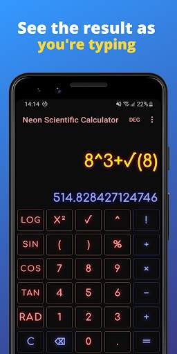 Scientific Calculator - Neon Edition screenshot 2