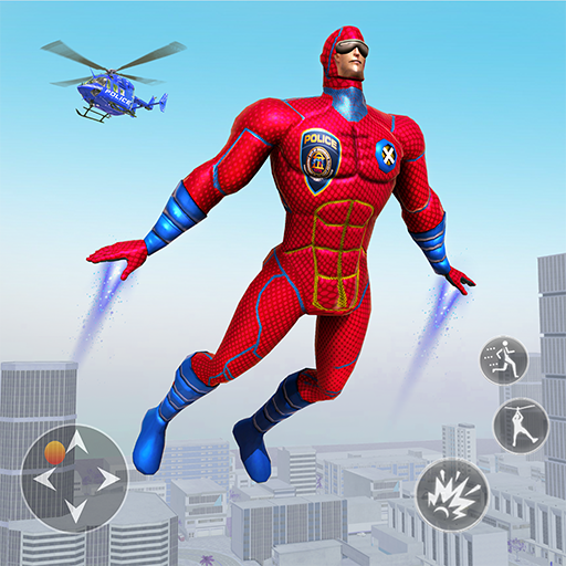 Police Robot Rope Hero Game 3d icon