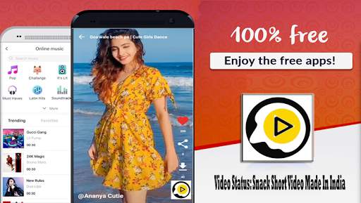 Video Status: Snack Short Video Made In India screenshot 2