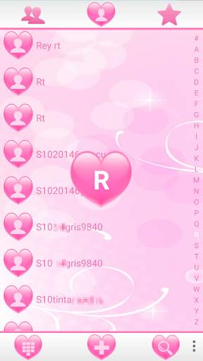 THEME PINK HEARTS FOR EXDIALER screenshot 2