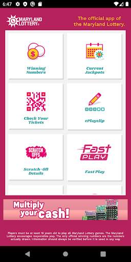 Maryland Lottery Official App screenshot 1