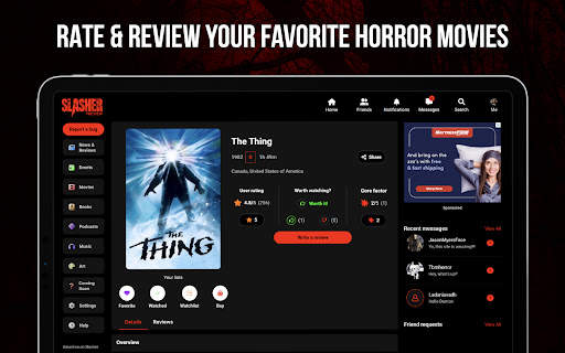 Slasher Horror Social Network screenshot 8