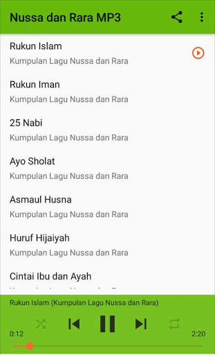 Lagu Anak Muslim - Nussa dan Rara MP3 Offline screenshot 2