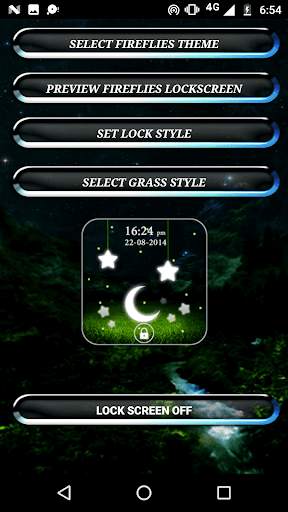 Fireflies Stars Lock Screen screenshot 13