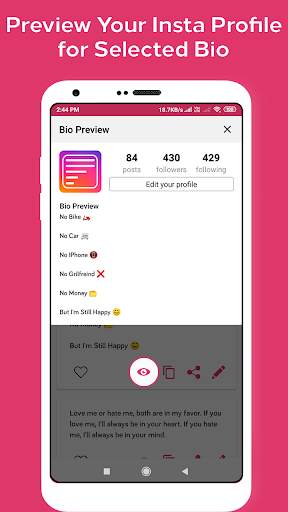 Bios Idea - Bios for Instagram - Quotes & Bios screenshot 6
