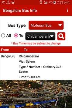 Bangalore Bus Info screenshot 5