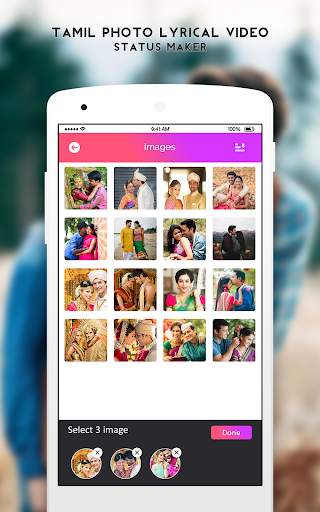 Fullscreen Tamil Photo Lyrical Video Status Maker स्क्रीनशॉट 3