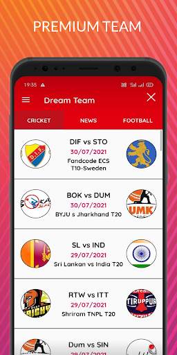 Dream Team - Fantasy Cricket Tips & Prediction screenshot 4