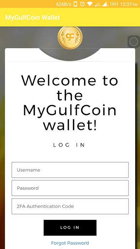 MyGulfCoin Wallet screenshot 1