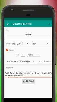 SMS Message Scheduler - Advanced screenshot 3