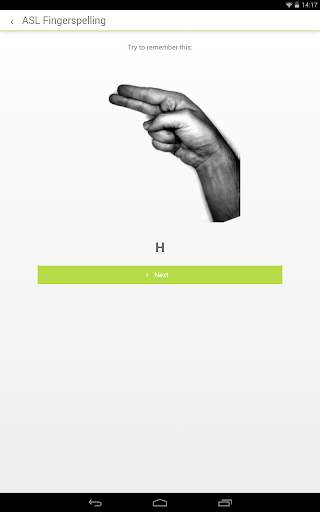 ASL Fingerspelling 9 تصوير الشاشة