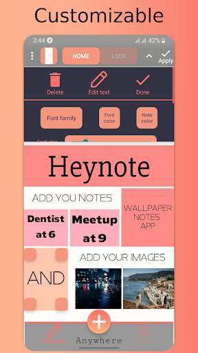 Heynote - Wallpaper Notes screenshot 3