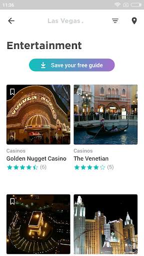 Las Vegas Travel Guide in English with map screenshot 3