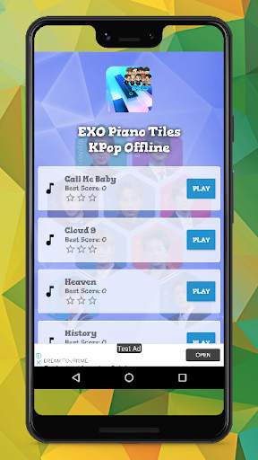 EXO Piano Tiles KPop Offline screenshot 1