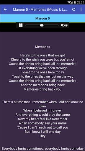 Maroon5 Collection Songs screenshot 2