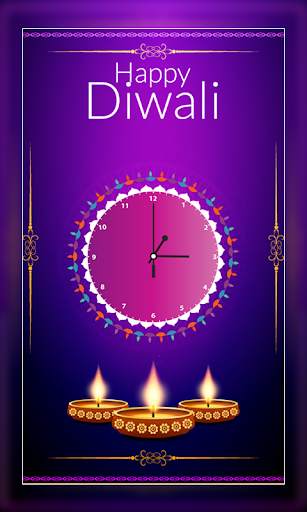 Diwali Clock Live Wallpaper screenshot 2