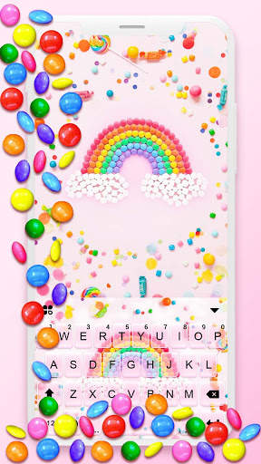 Color Candy Gravity Keyboard Background screenshot 1