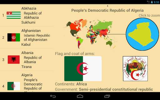 World's Countries & Capitals Quiz Game screenshot 9