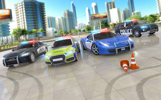 Police Car Parking School Game screenshot 5