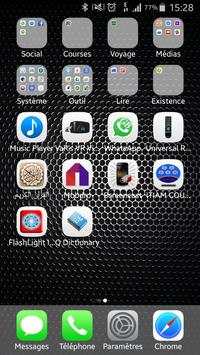 launcher for iphone 8 black screenshot 2