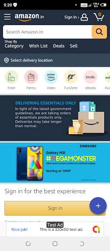 OneTouch 500  Shopping Social News Games Apps screenshot 9