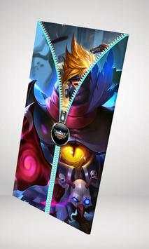 Heroes Mobile Legends LockScreen Zipper screenshot 2