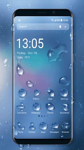 2019 Raindrops Launcher Theme screenshot 2