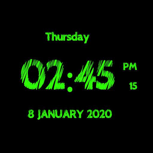 Super Digital Clock Live Wallpaper icon