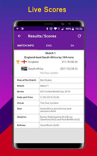 Cricket Cup 2020 Time Table Live Score Schedule screenshot 10