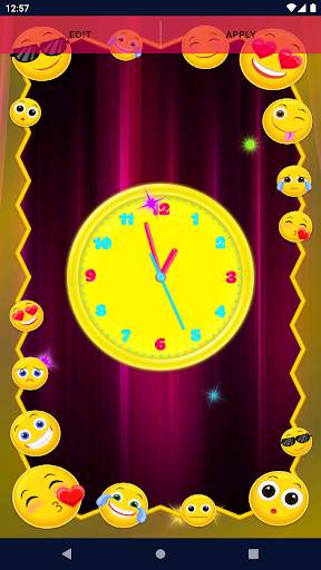 3D Neon Clock Live Wallpaper 3 تصوير الشاشة