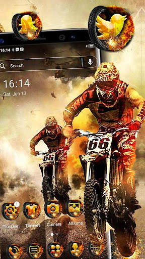Motocross Biker Theme screenshot 1