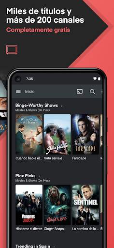 Plex: TV en vivo, pelis y más screenshot 2