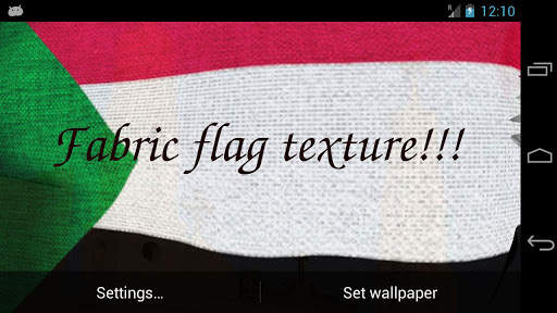 Sudan Flag Live Wallpaper screenshot 6