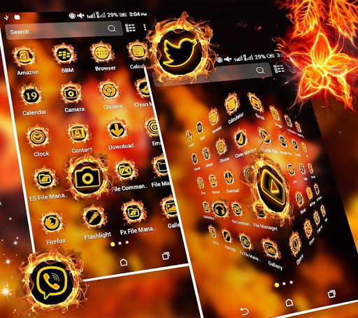 Fire Flower Launcher Theme screenshot 5