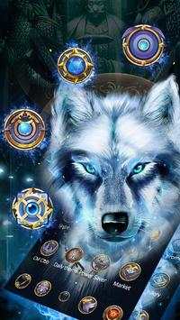 Fancy gold ice wolf theme screenshot 2