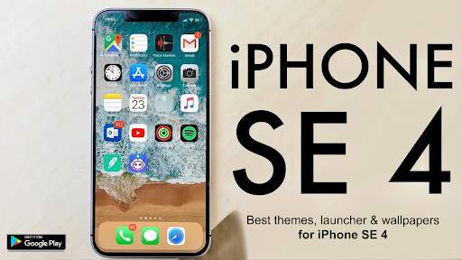 iPhone SE 4 Launcher,Wallpaper screenshot 1