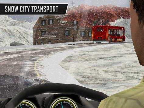 Snowy Bus Drive screenshot 16