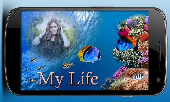 Underwater Life Photo Frame 4 تصوير الشاشة