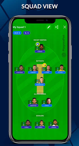 PLAYERZPOT Fantasy Cricket Tips screenshot 2
