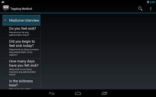 Tagalog Medical Phrases - Works offline screenshot 5