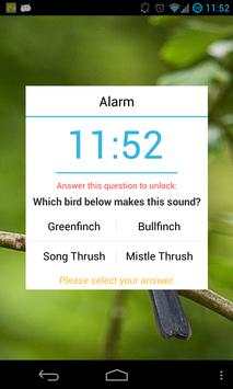 Bird Quiz Alarm Clock screenshot 2