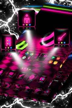 Neon LED Launcher Theme screenshot 3