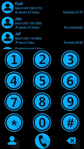 THEME MATERIAL M BLU2 EXDIALER screenshot 1
