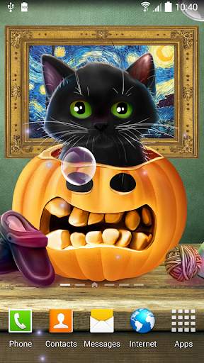 Cute Halloween Live Wallpaper screenshot 1